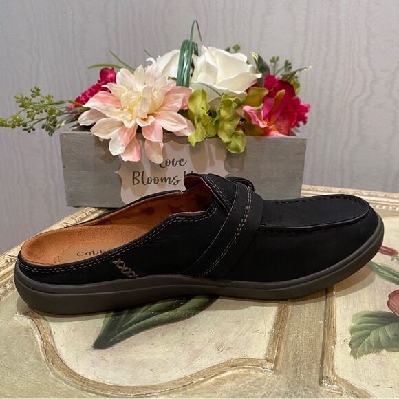 Cobb Hill Rockport Women’s Bailee Slide Black Suede Leather Sz 8 - Picture 4 of 12